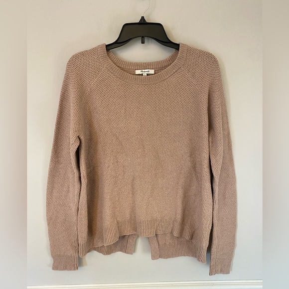 Madewell blush Province Cross-Back Pullover Sweater. S - Picture 1 of 8